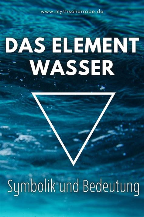 wasser bedeutung.
